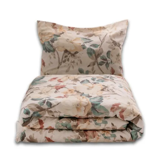 Obliečky zo zmesi bavlny a ľanu Rose, 220 x 200 cm, 2 ks 70 x 80 cm