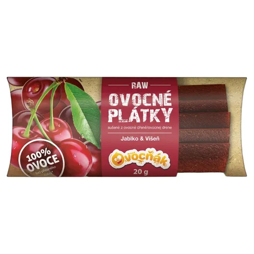 OVOCŇÁK Ovocné plátky jablko a višňa 20 g