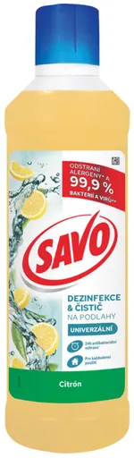 SAVO - Čistič na podlahy bez chlóru citrón, 1 L