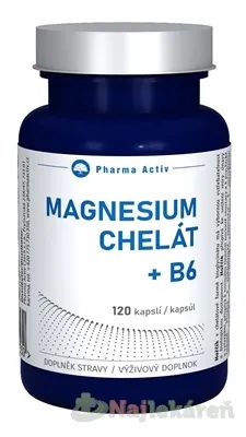 Pharma Activ MAGNESIUM Chelát + B6 120 kapsúl