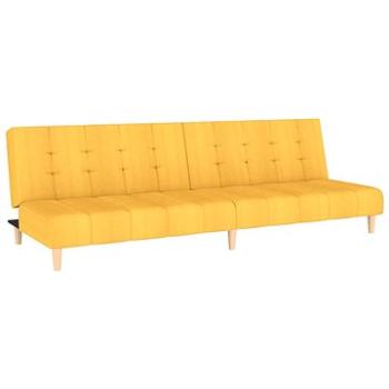 2-miestna rozkladacia pohovka žltá textil, 337351
