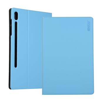 ENKAY LEATHER Zaklápací obal pre Samsung Galaxy Tab S6 (T860 / T865) svetlomodrý