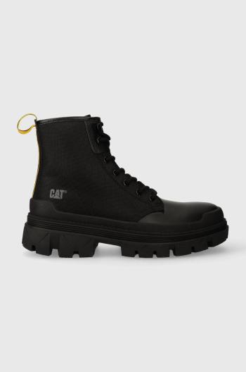 Topánky Caterpillar HARDWEAR HI čierna farba, na plochom podpätku, P111327