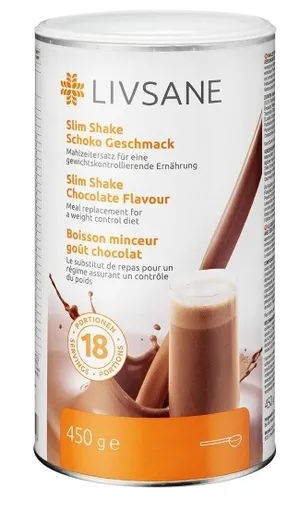 Livsane Dietní výživový koktejl čokoláda 450 g