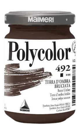 MAIMERI POLYCOLOR - Jemné vinylové farby 492 - burnt umber, 140 ml