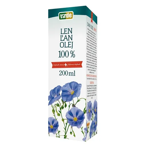 VIRDE Ľan 100% olej 200 ml
