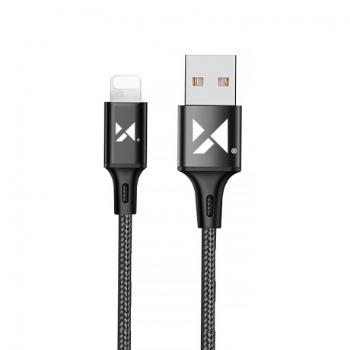 MG kábel USB / Lightning 2.4A 1m, čierny (WUC-L1B)