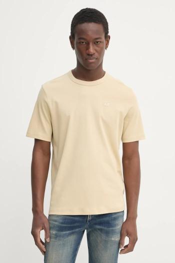 Tričko Diesel T-ADJUST-SLITS-R17 T-SHIRT pánske, béžová farba, jednofarebné, A16672.0AIJU