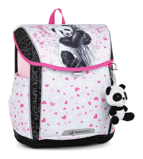 Školská aktovka Bagmaster Prim 23 B White/Pink