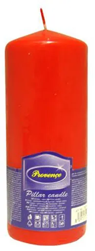Neparfumovaná sviečka PROVENCE 16cm červená