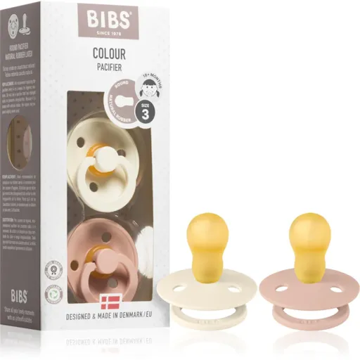 BIBS Colour Symmetrical 18+ months cumlík Ivory / Blush 2 ks