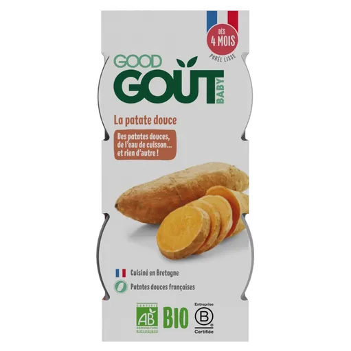 GOOD GOUT Bio batátové pyré  2 x 120 g
