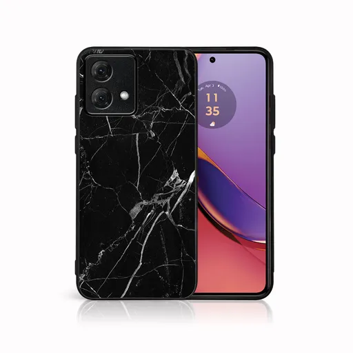 MY ART Ochranný kryt pre Motorola Moto G84 5G BLACK MARBLE (142)