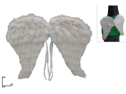 MAKRO - Krídla 55x45cm biele