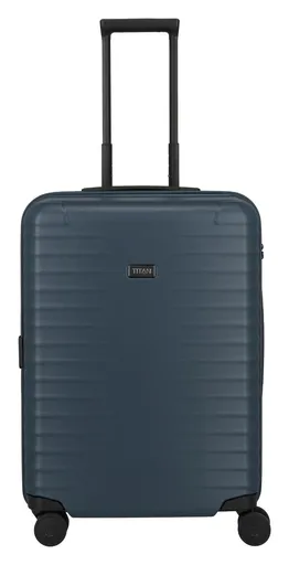 Stredný škrupinový kufor Titan Upgrade M Midnight blue
