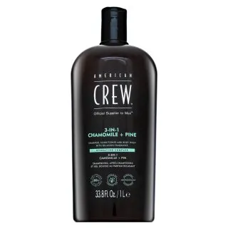 American Crew 3-in-1 Chamolie + Pine šampón, kondicionér a sprchový gel 1000 ml
