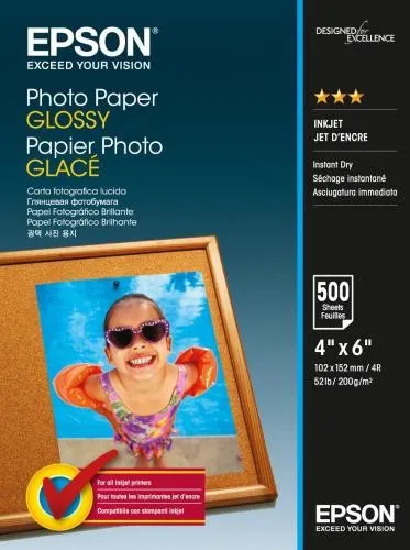 Epson C13S042549 Photo Paper bílý lesklý foto papír 10x15cm 200 g/m2 500 ks