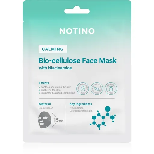 Notino Calming Bio-Cellulose Face Mask with Niacinamide upokojujúca plátienková maska 25 g