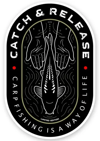 4anglersdesign samolepka 97 catch and release carpfishing