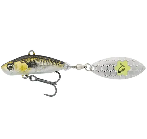 Savage gear 3d sticklebait tailspin sinking green silver ayu - 7,3 cm 13 g