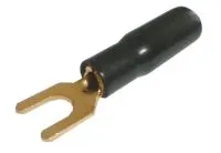 Vidlica pod svorku plast zlatá čierna