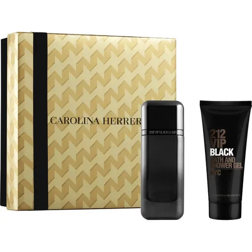CAROLINA HERRERA 212 VIP Black Elixir darčeková sada pre mužov