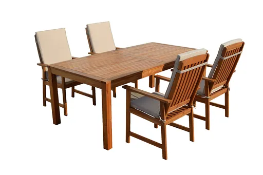 DEOKORK Záhradná zostava akácia ENGLAND 1+4 (200 cm)