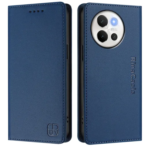 RINA Zaklápacie puzdro pre Vivo V40 Lite 5G tmavomodré