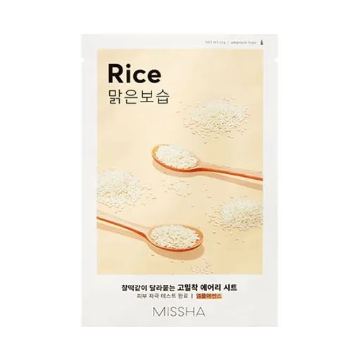 MISSHA Airy fit sheet mask ryže plátienková maska ​​19 g