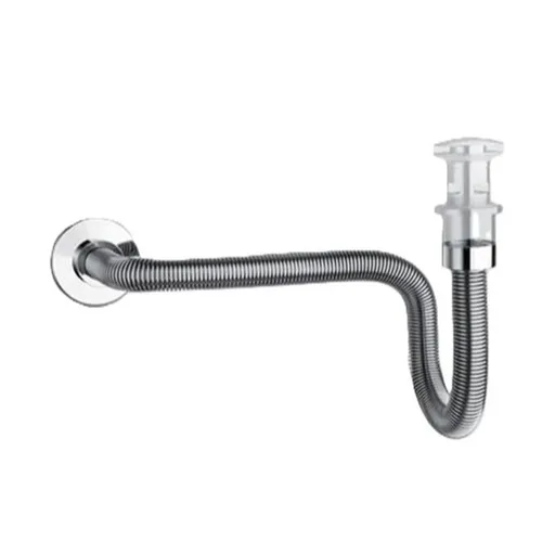 Flexibilný umývadlový sifón Silfra 80cm chróm PP13051