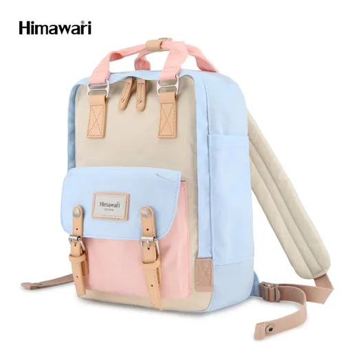 Pastelový dámsky ruksak na notebook 14'' s priehradkami - Himawari