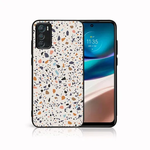 MY ART Ochranný kryt pre Motorola Moto G42 BEIGE TERRAZZO (162)