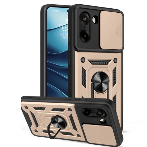 RING CAMERA Kryt s držiakom pre OnePlus Nord CE 5 5G zlatý