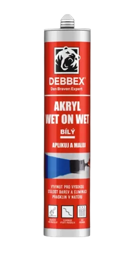 DEBBEX WET ON WET - Jednozložkový škárovací tmel biela 0,28 L