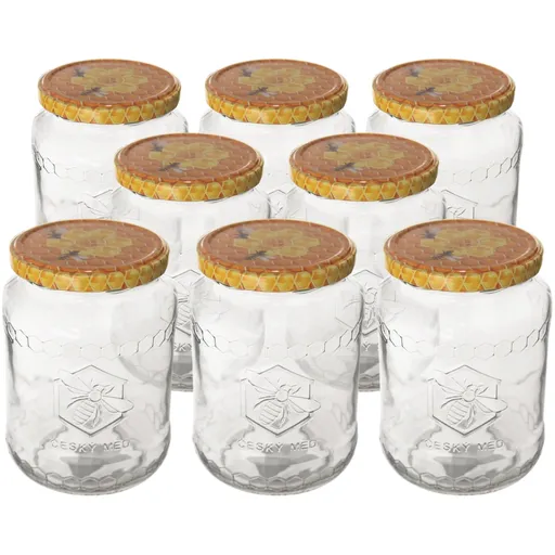 Pohár zavárací+viečko med 0,77 l mix