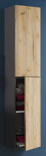 VCM Koupelnová vysoká skříňka VCB 11, antracitová