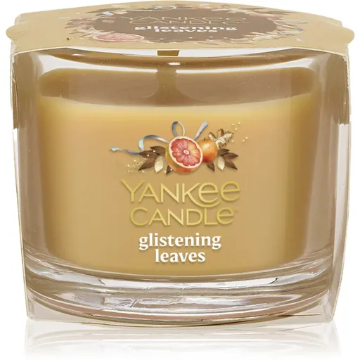 Yankee Candle Glistening Leaves votívna sviečka glass 37 g