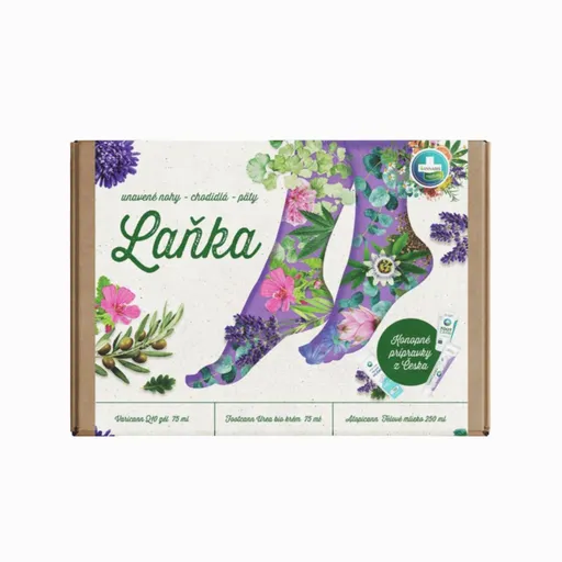 Darčekové balenie LAŇKA pre unavené nohy, chodidlá a päty - Annabis