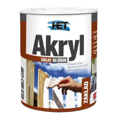 HET AKRYL - Základ na drevo biely 3 kg