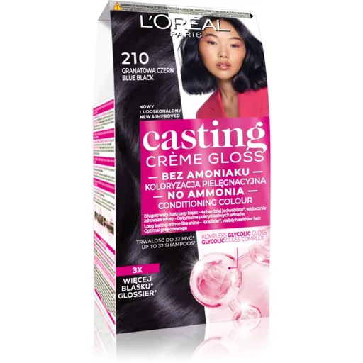 L’Oréal Paris Casting Creme Gloss farba na vlasy odtieň 210 Blue Black 1 ks