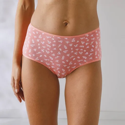 Súprava 10 maxi nohavičiek zo strečovej bavlny a s potlačou kvetín