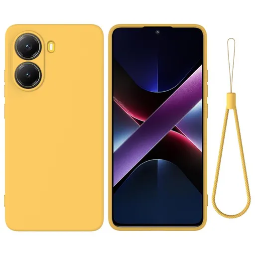 RUBBER Ochranný obal pre Xiaomi Poco X7 Pro žltý