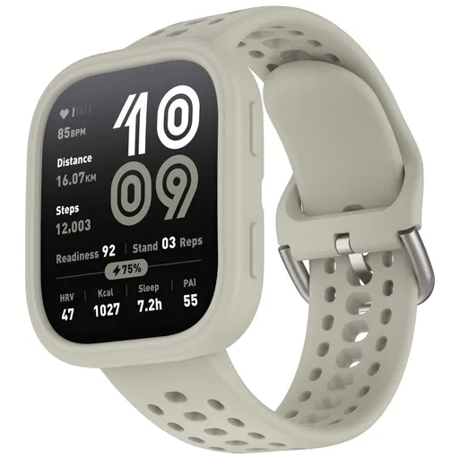 PROTEMIO COVER SET Remienok + obal na hodinky Amazfit Bip 6 šedý