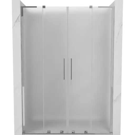 MEXEN/S - Velar L Duo posuvné sprchové dvere 150, dekor, chróm 871-150-003-32-01