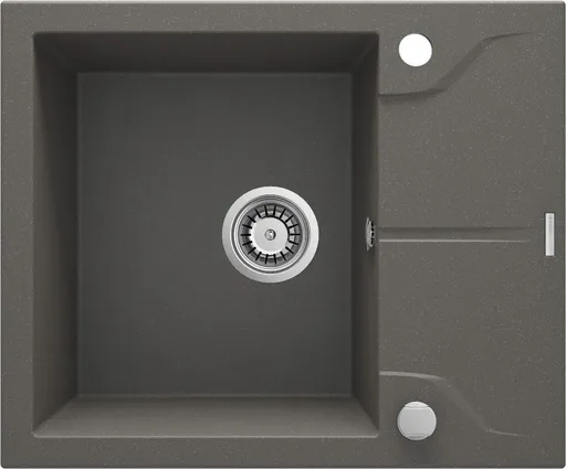 DEANTE DEANTE - Andante antracit metalic - Granitový drez s odkvapkávačom ZQN_T11A
