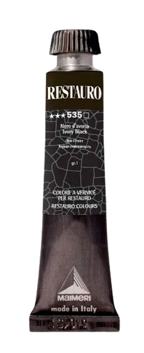 MAIMERI RESTAURO - Reštauračné farby (535 - ivory black, 20 ml)