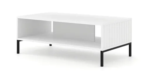 ARTBm Konferenčný stolík WAVE Prevedenie: Biela mat / čierne nohy