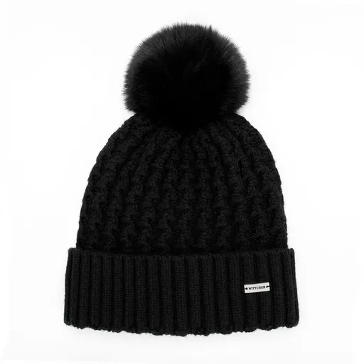 Dámska čiapka s lesklým brmbolcom – elegancia a pohodlie na zimu 101-HF-105-1