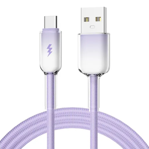 ENKAY GRADIENT 60W Kábel USB / USB Typ-C 1m fialový