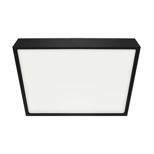 Emithor Stropné LED svietidlo LENYS III. 27025, 19 x 19 cm, 18W, IP20/IP44, čierna, 19 x 19 cm